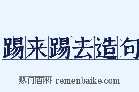踢来踢去造句是什么意思的图片